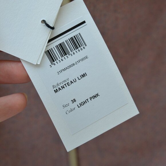 NWT Isabel Marant Limi Pink Wool Cocoon Coat Sz M/6 - Picture 10 of 12